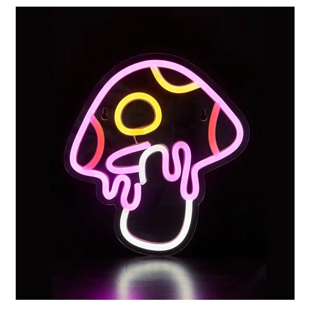 Colorful  Neon mushroom neon  Light
